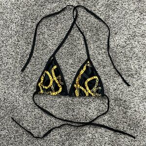 Shop B Glittz Chained Miami Triangle Top